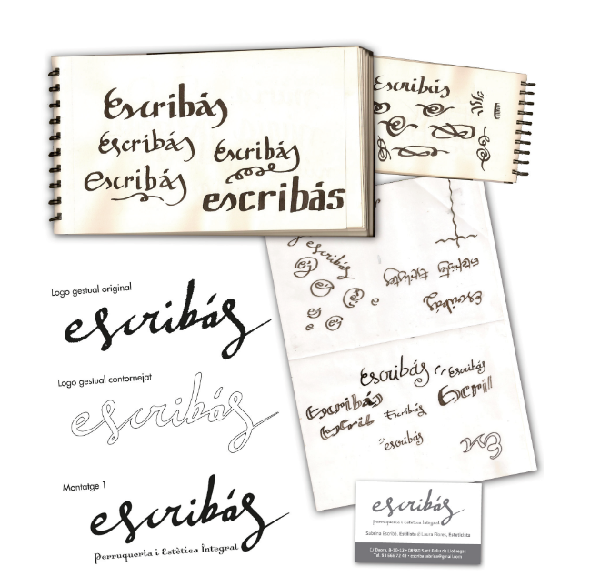 Procés de disseny del logotip Escribàs