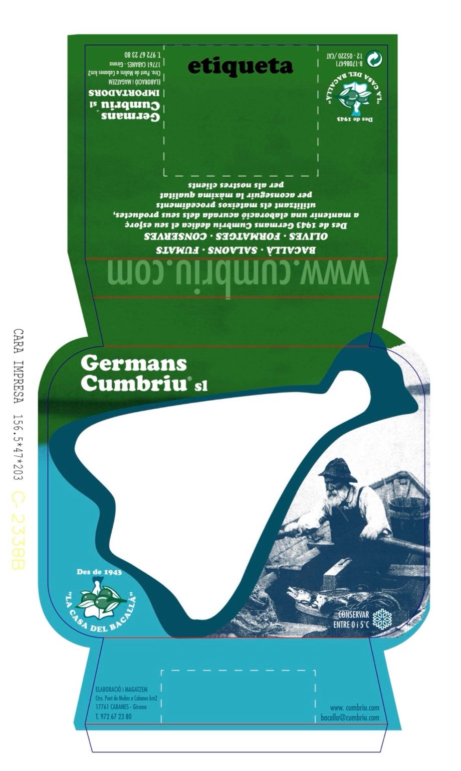 Desplegament tècnic de la faixa de cartó de Germans Cumbriu