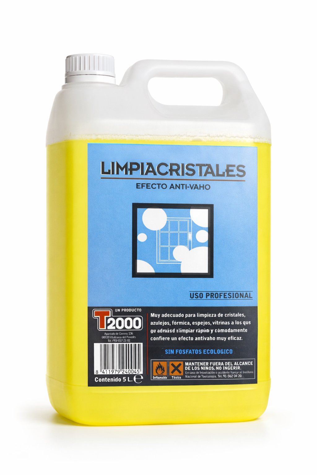 Etiquetes T2000 per a productes netejavidres