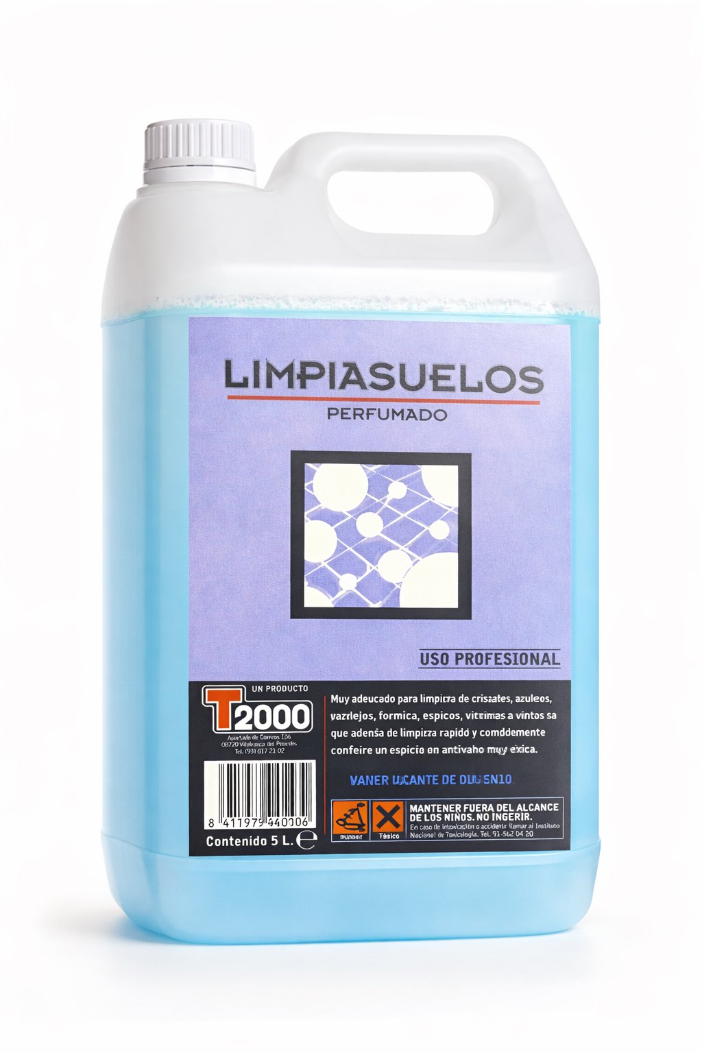 Etiquetes T2000 per a productes de neteja de terres
