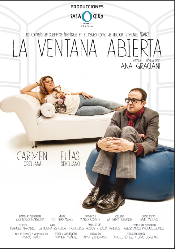 Cartell de l’obra La ventana abierta produïda per Sala Cero