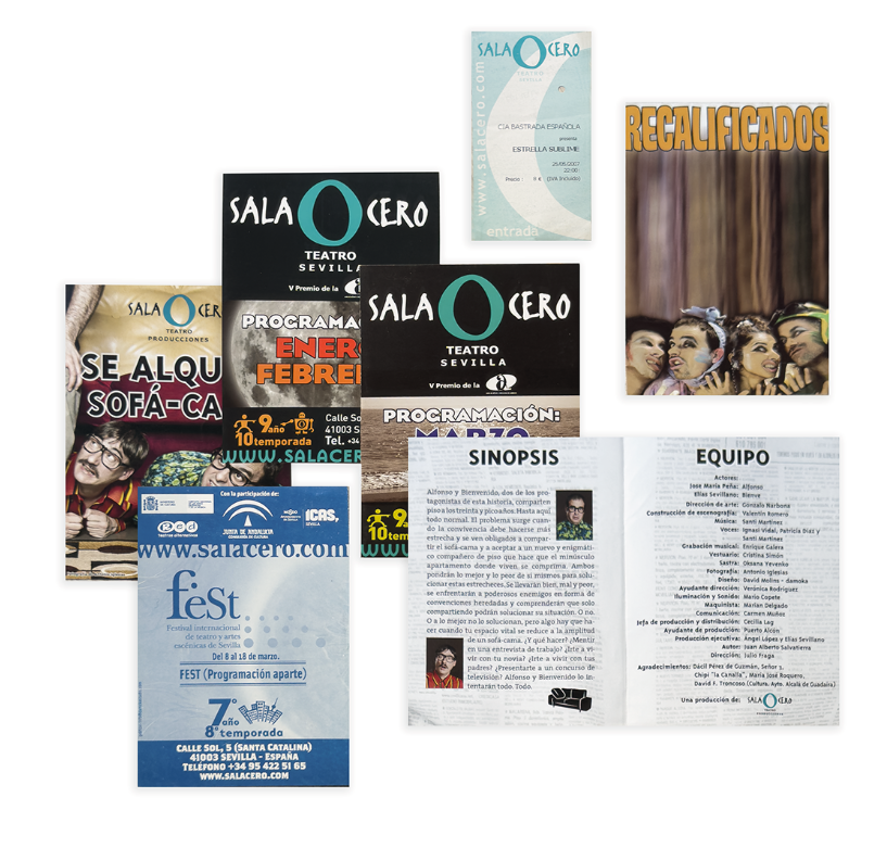 Entrades, programes i materials editorials de Sala Cero